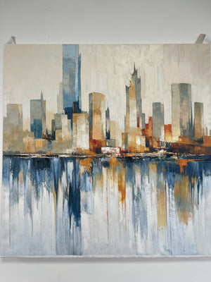 Harbor Skyline Cityscape Wall Art