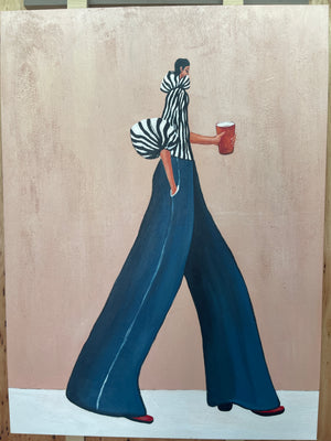 Striped Stroll Fashion Wall Art