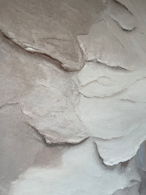Layered Plaster Textured Wall Art