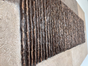 Umber Reed Relief Wall Art