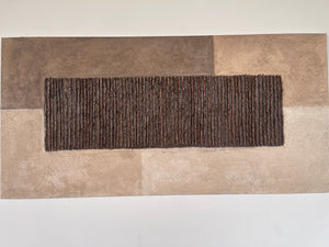 Umber Reed Relief Wall Art