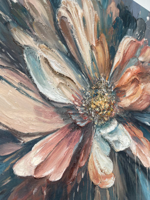 Silver Petal Floral Wall Art