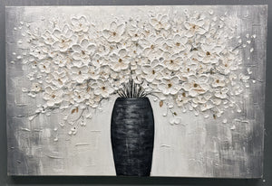 Elfenbeinblüten-Vase Wandkunst