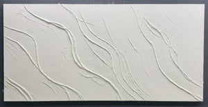 Arte de pared texturizado de ondas suaves