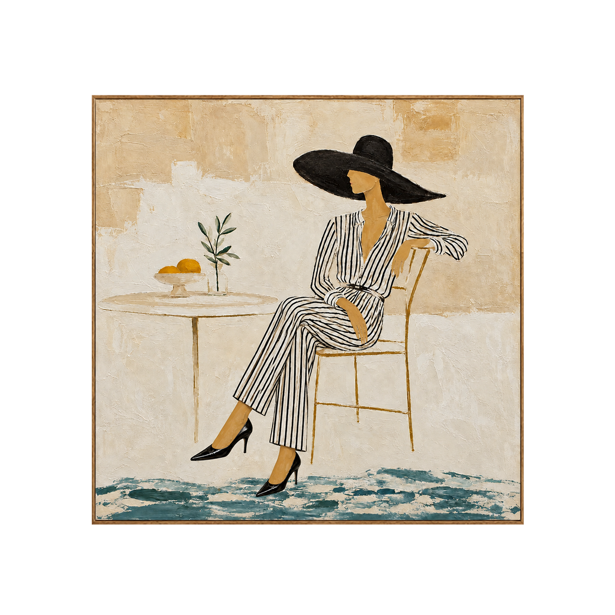 Coastal Muse Figure Wall Art