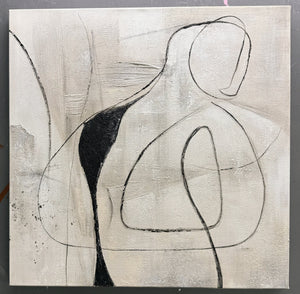 Contour Figure Abstract Wall Art