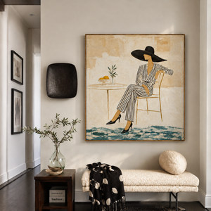 Coastal Muse Figure Wall Art