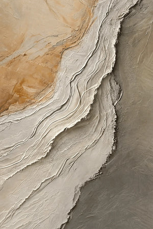 Original artwork view of Stone Drift Textured Wall Art | Oildeco