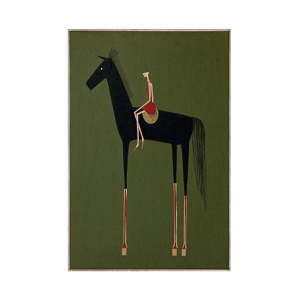 Folk Rider Pferde-Wandkunst