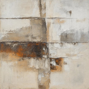 Original artwork view of Rust Horizon Abstract Wall Art | Oildeco