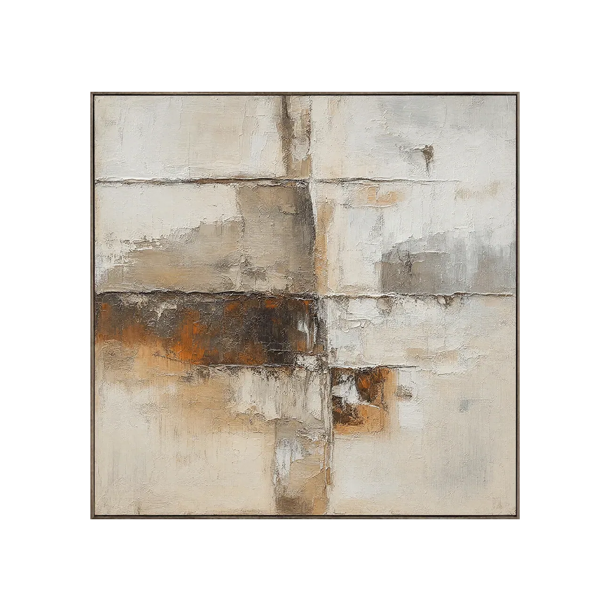 Rust Horizon Abstract Wall Art
