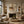 Rust Horizon Abstract Wall Art styled in a modern living room | Oildeco