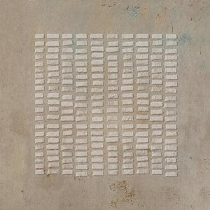Original artwork view of White Rhythm Textured Wall Art | Oildeco