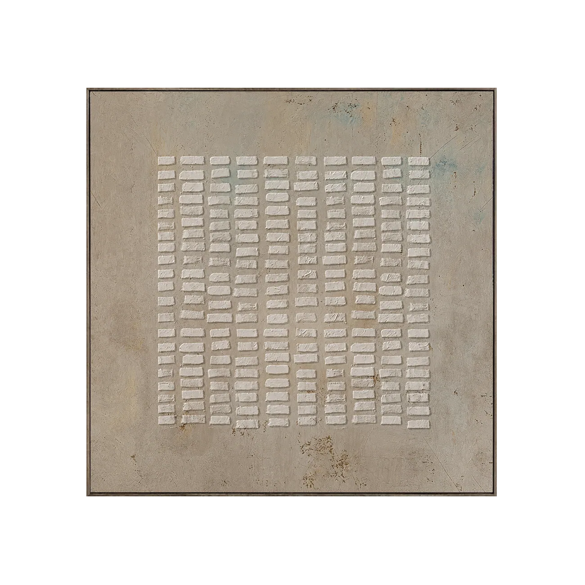 White Rhythm Textured Wall Art