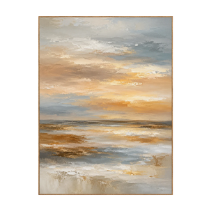 Amber Sky Coastal Wall Art | OILDECO