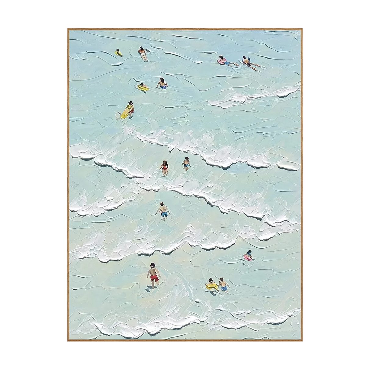 Arte de pared Aqua Swimmers Coastal