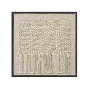 Ivory Weave Textured Wall Art | Oildeco