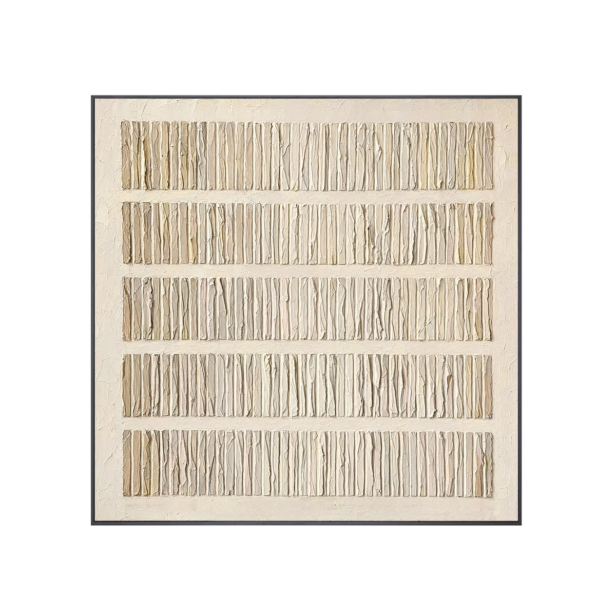 Arte de pared texturizado de líneas plegadas