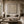 Folded Lines Textured Wall Art shown in a calm bedroom setting | Oildeco