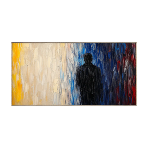 Shadow Figure Abstract Wall Art | Oildeco