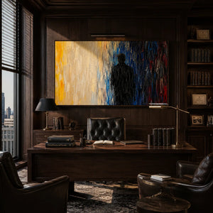 Shadow Figure Abstract Wall Art lifestyle view 4 | Oildeco