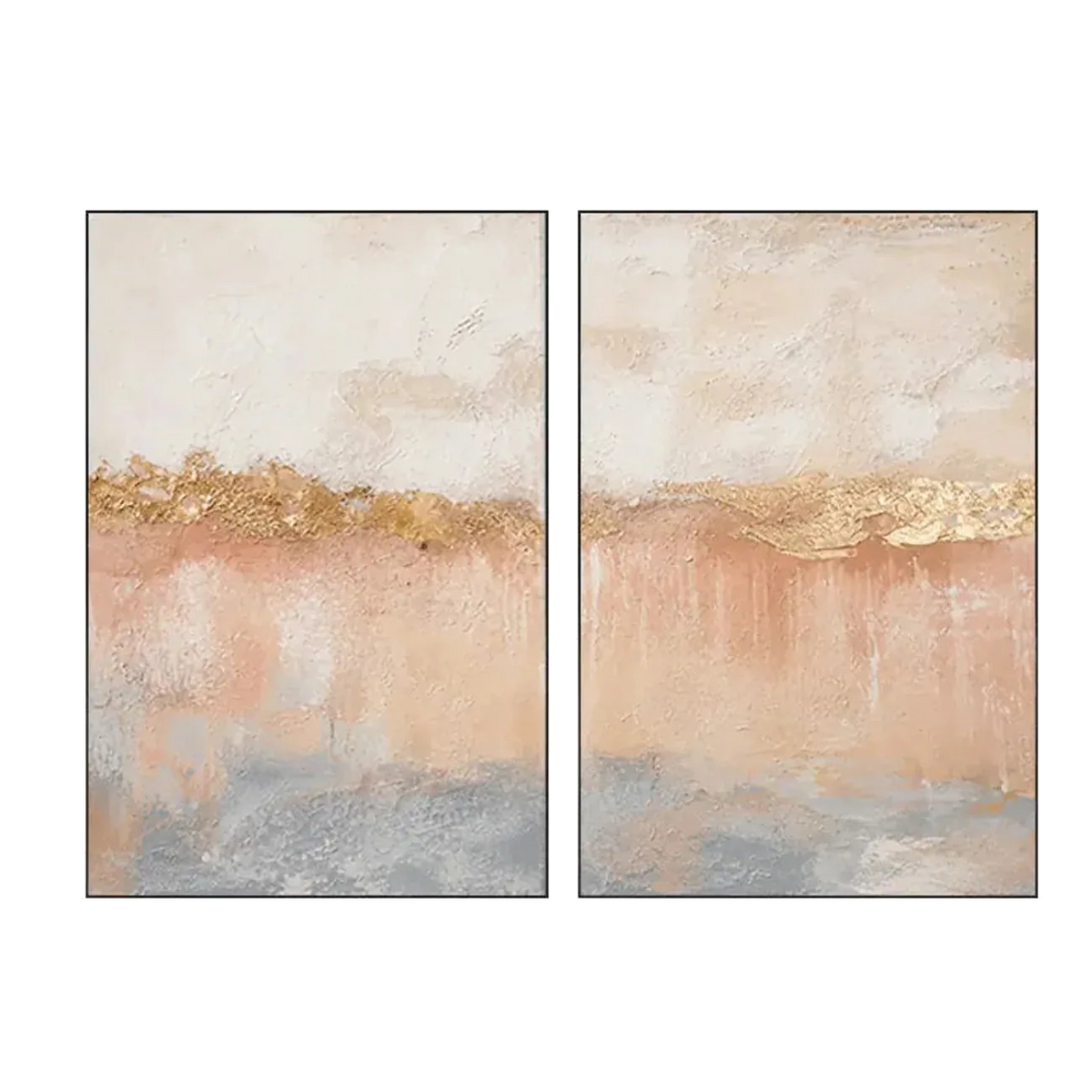 Cuadro de pared díptico Blush Horizon