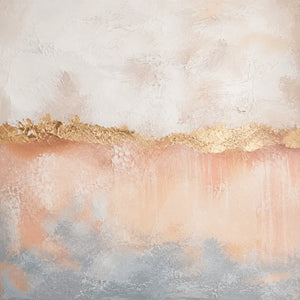 Blush Veil Textured Wall Art | Oildeco