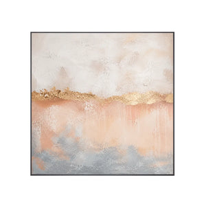 Blush Veil Textured Wall Art room scene 1 | Oildeco