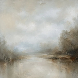 Silver Creek Landscape Wall Art room scene 1 | Oildeco
