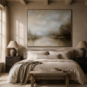 Silver Creek Landscape Wall Art room scene 5 | Oildeco