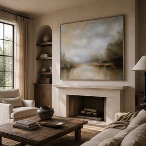 Silver Creek Landscape Wall Art room scene 6 | Oildeco