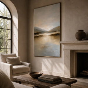 Dawn Estuary Landscape Wall Art room scene 5 | Oildeco