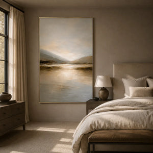 Dawn Estuary Landscape Wall Art room scene 6 | Oildeco