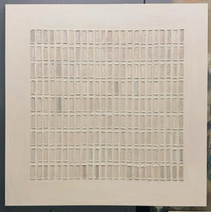 Arte de pared texturizado de cuadrícula tejida