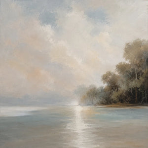 Quiet Cove Landscape Wall Art room scene 1 | Oildeco