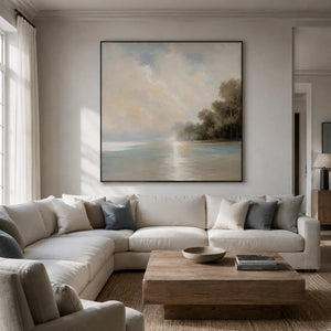 Quiet Cove Landscape Wall Art room scene 2 | Oildeco