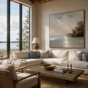 Quiet Cove Landscape Wall Art room scene 4 | Oildeco