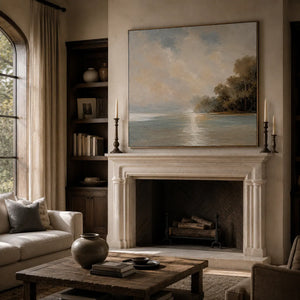 Quiet Cove Landscape Wall Art room scene 5 | Oildeco