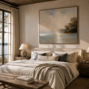 Quiet Cove Landscape Wall Art room scene 6 | Oildeco