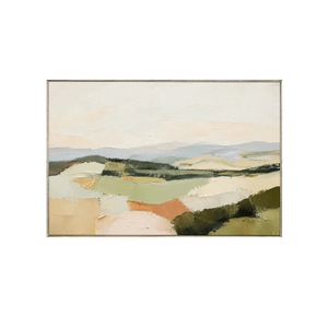 Patchwork Hills Landscape Wall Art | Oildeco