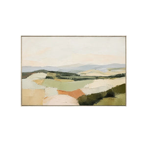 Patchwork Hills Landscape Wall Art | Oildeco