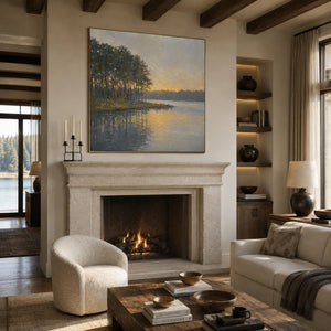 Golden Grove Landscape Wall Art room scene 4 | Oildeco