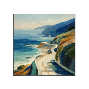 Coastal Road Landscape Wall Art | Oildeco