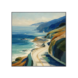 Coastal Road Landscape Wall Art | Oildeco