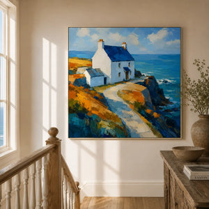 White Chapel Coastal Wall Art room scene 3 | Oildeco