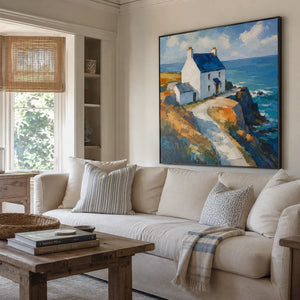 White Chapel Coastal Wall Art room scene 5 | Oildeco