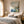 Blue Mistfall Abstract Wall Art room scene 2 | Oildeco