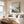 Blue Mistfall Abstract Wall Art room scene 3 | Oildeco