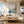 Blue Mistfall Abstract Wall Art room scene 6 | Oildeco