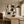 Neutral Mosaic Abstract Wall Art room scene 4 | Oildeco